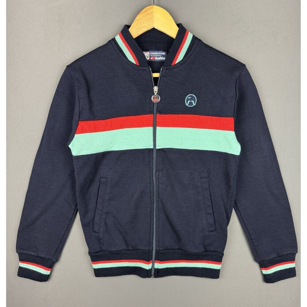 Vintage 90s Lotto John Newcombe Tennis Collection Full Zip Sweater Rare